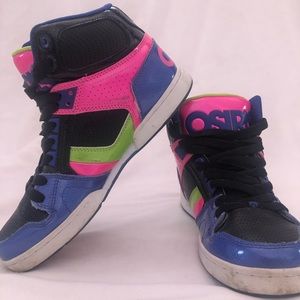 Osiris Neon Black Pink Green Blue NYC 83 Slim rare